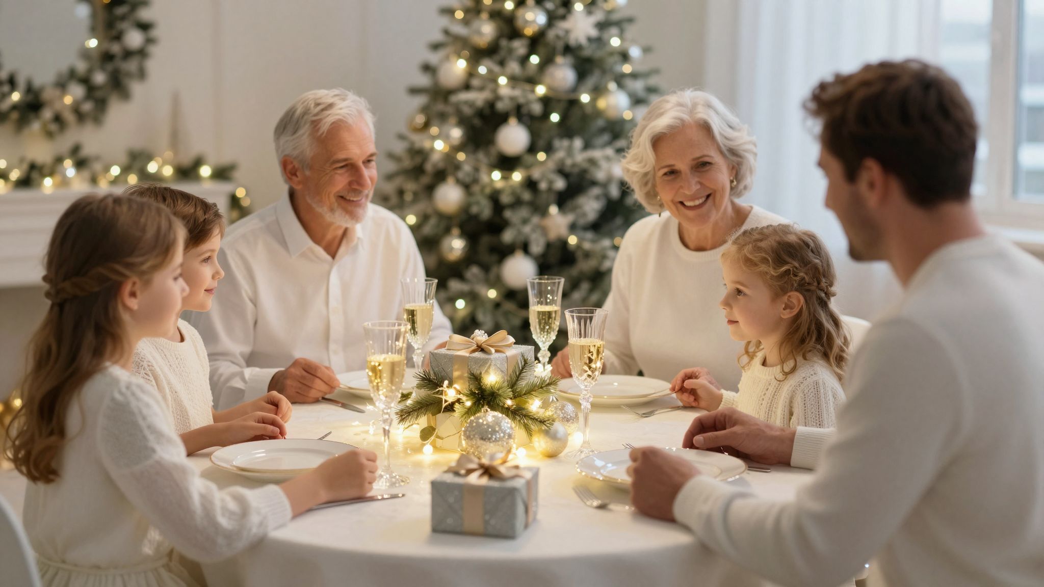 A karácsonyi pezsgőzés álma a szeretet és az ünnepi varázslat szimbóluma, mely boldog jövőt ígér.