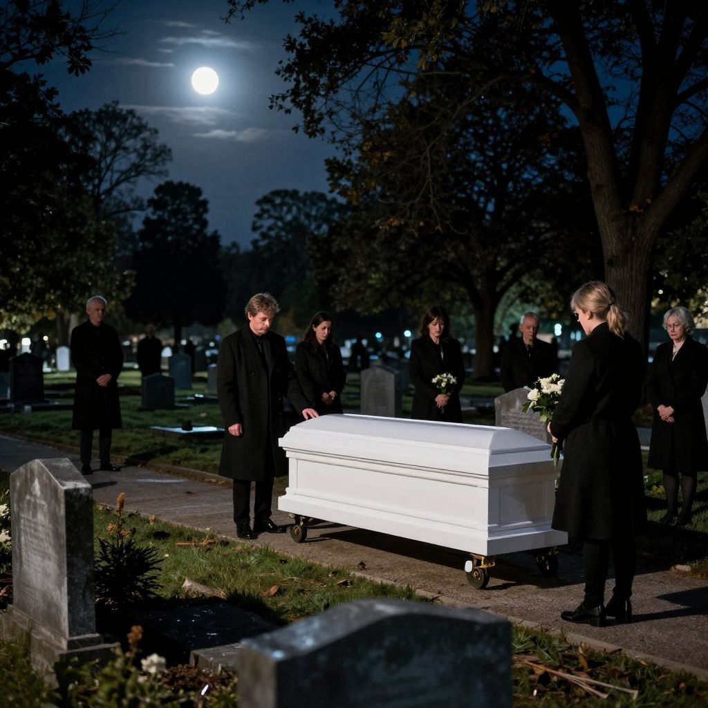 A temetés sötétben titkokat rejt, melyek a lélek mélyéből törnek elő, felkavarva elfojtott érzéseinket és emlékeinket.