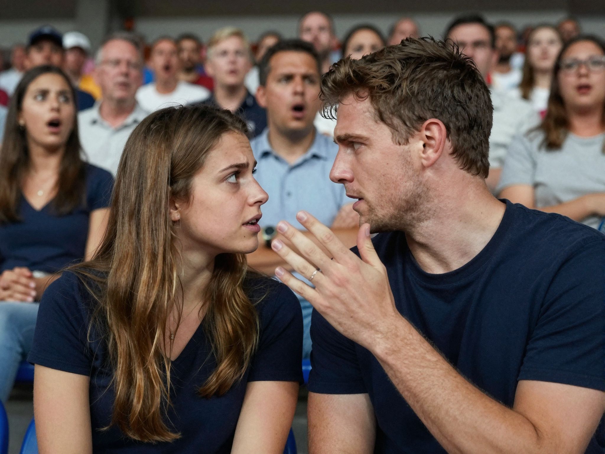 A tribünön való veszekedés jelképezheti belső konfliktusainkat, amelyek a szívünk mélyén zajlanak, tükrözve a harc vágyát.