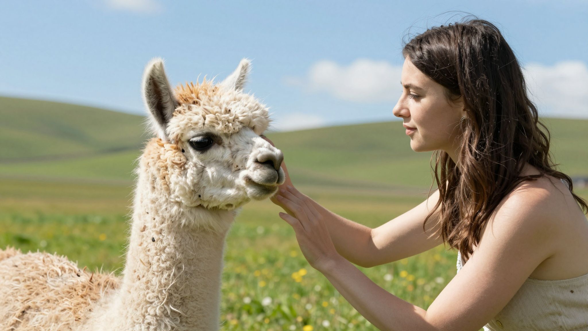 Az álom, melyben lámát simogatsz, a béke és a szeretet mély vágyát tükrözi, lelked harmóniájának kulcsa.