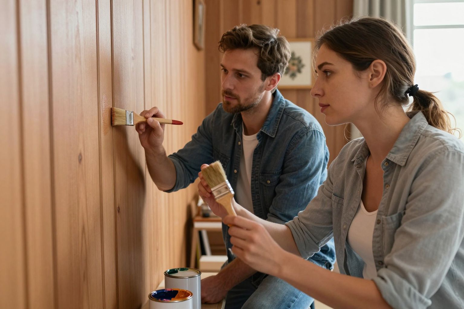 Álomban a faburkolat festése új kezdeteket és színes álmokat hordoz magában, melyek a lélek mélyéből fakadnak.