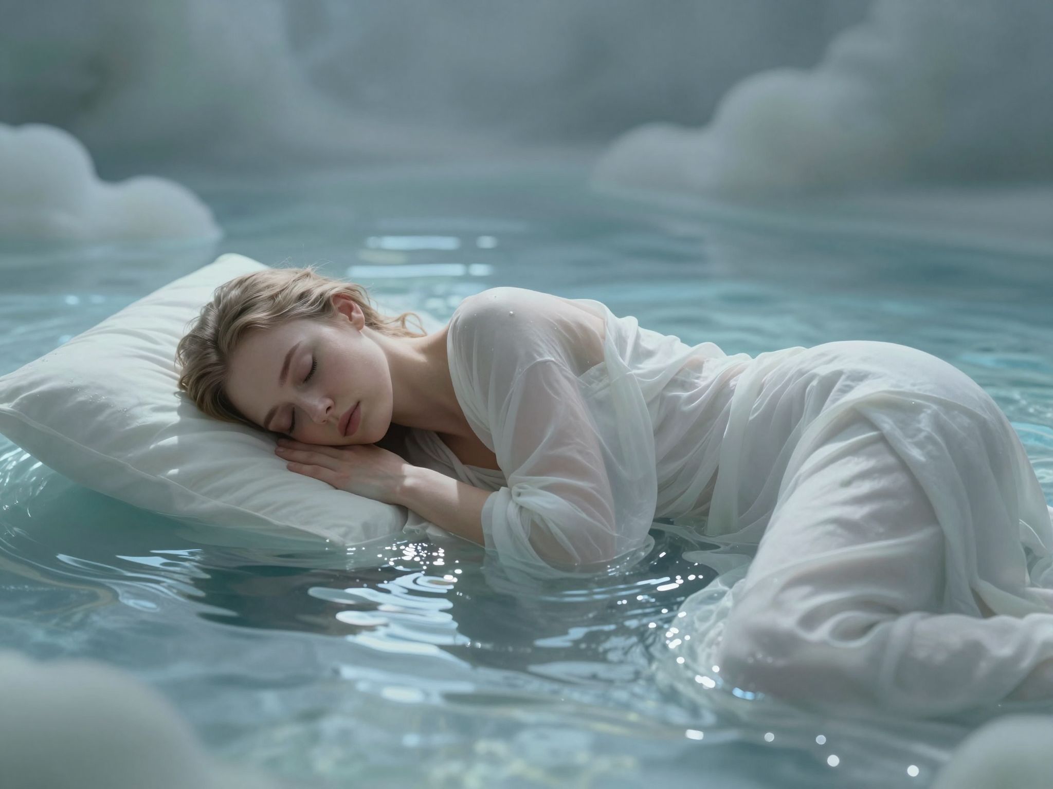 Az álomban megjelenő víz mély érzelmeket hordoz, gyakran rejtett vágyaink és félelmeink tükre.