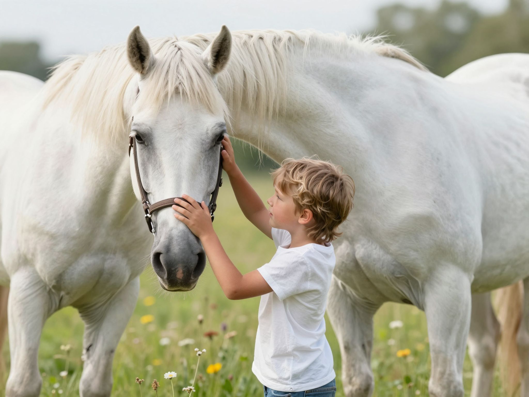 A szelíd ló simogatása a lelki béke és a mély bizalom szimbóluma, amely összekapcsol a belső világoddal.