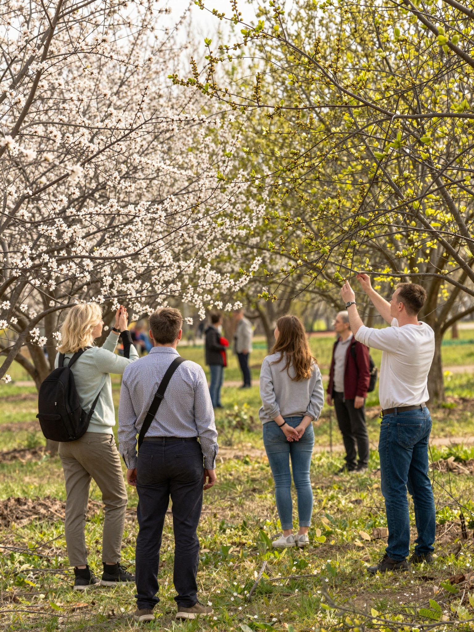 A rügyekkel teli táj varázslatos álmokat ígér, megjelenítve vágyaink születését és az új kezdetek lehetőségét.