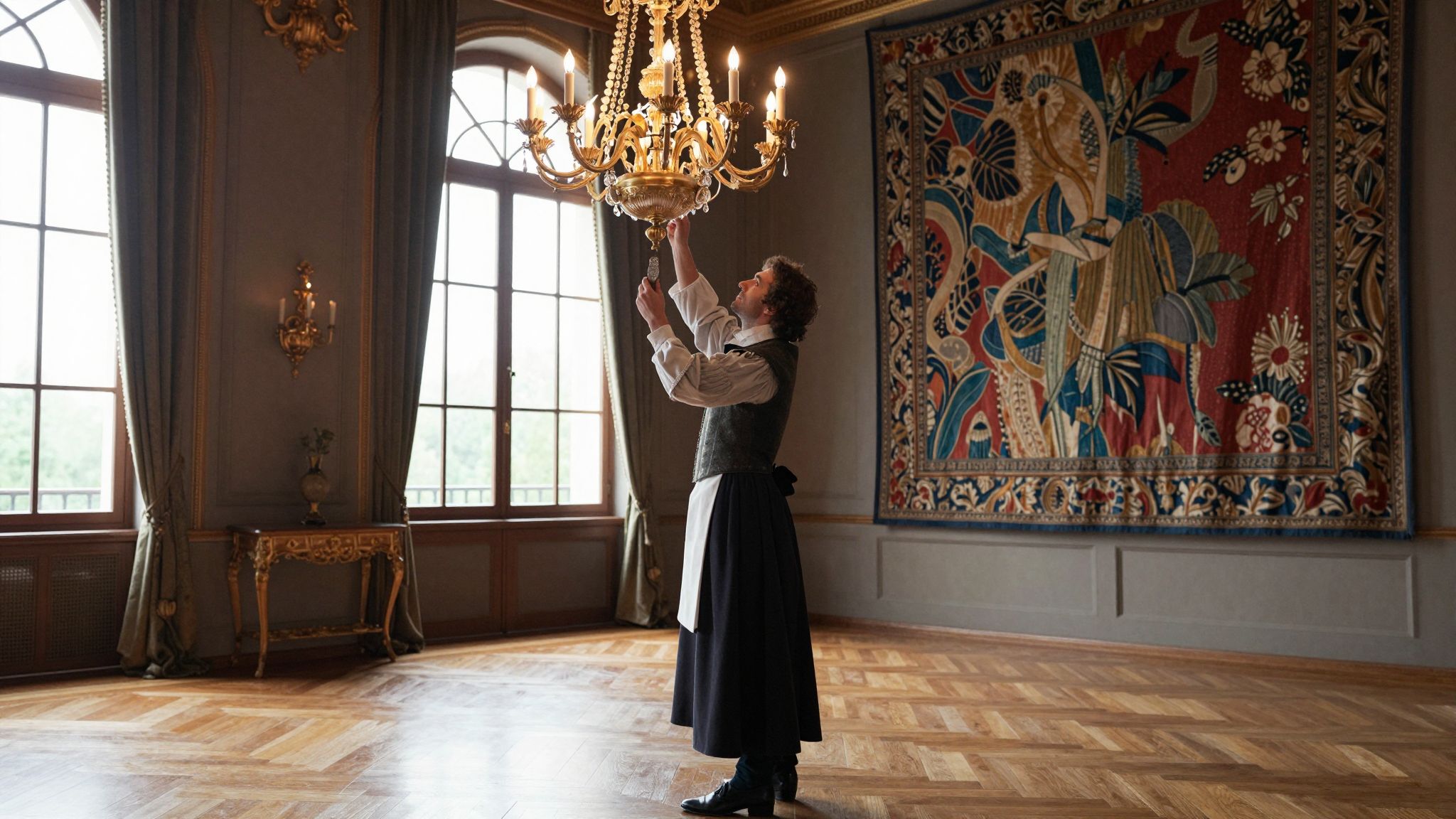 A kastélyban szolgálni a titkokkal teli folyosók között rejlő rejtélyeket és elfeledett vágyakat tár fel lelkünk mélyén.