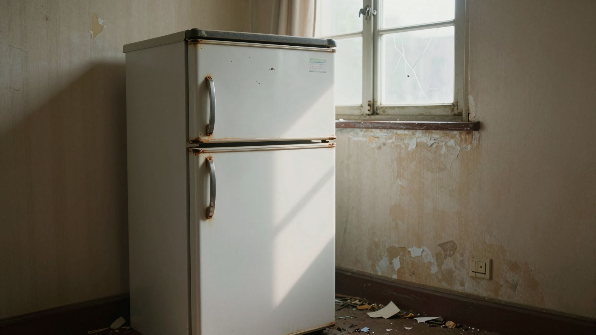 Az elromlott hűtőszekrény álma titkokat rejt, a régmúlt emlékek és elfeledett vágyak sötét mélységeit feltárva.