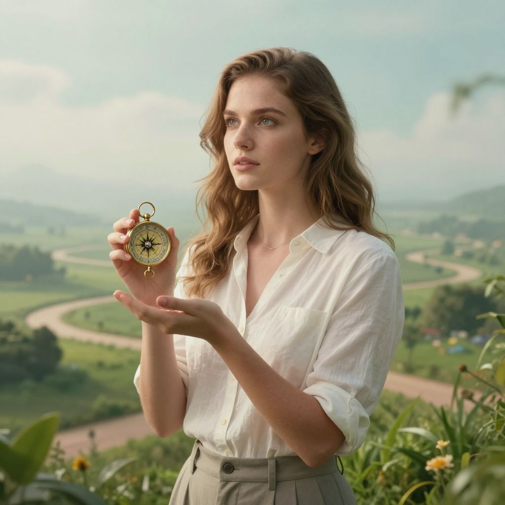 Álmunkban az iránytű a belső irányítás szimbóluma, segít a lelki utazásunk során felfedezni önmagunk mélyebb értelmére.