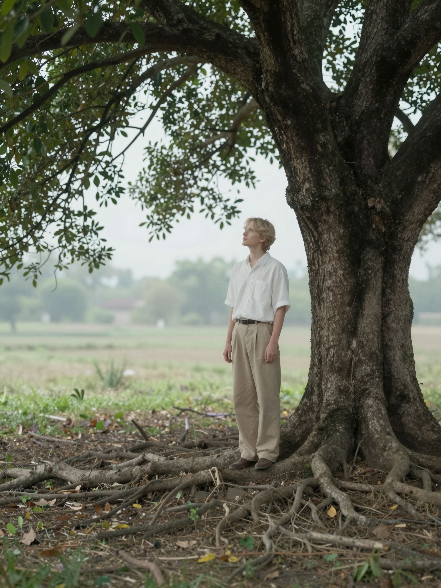 Álmaiban a gyökerekkel teli fa a mély kapcsolatokat és az önismeretet szimbolizálja, melyre vágyik a lélek.