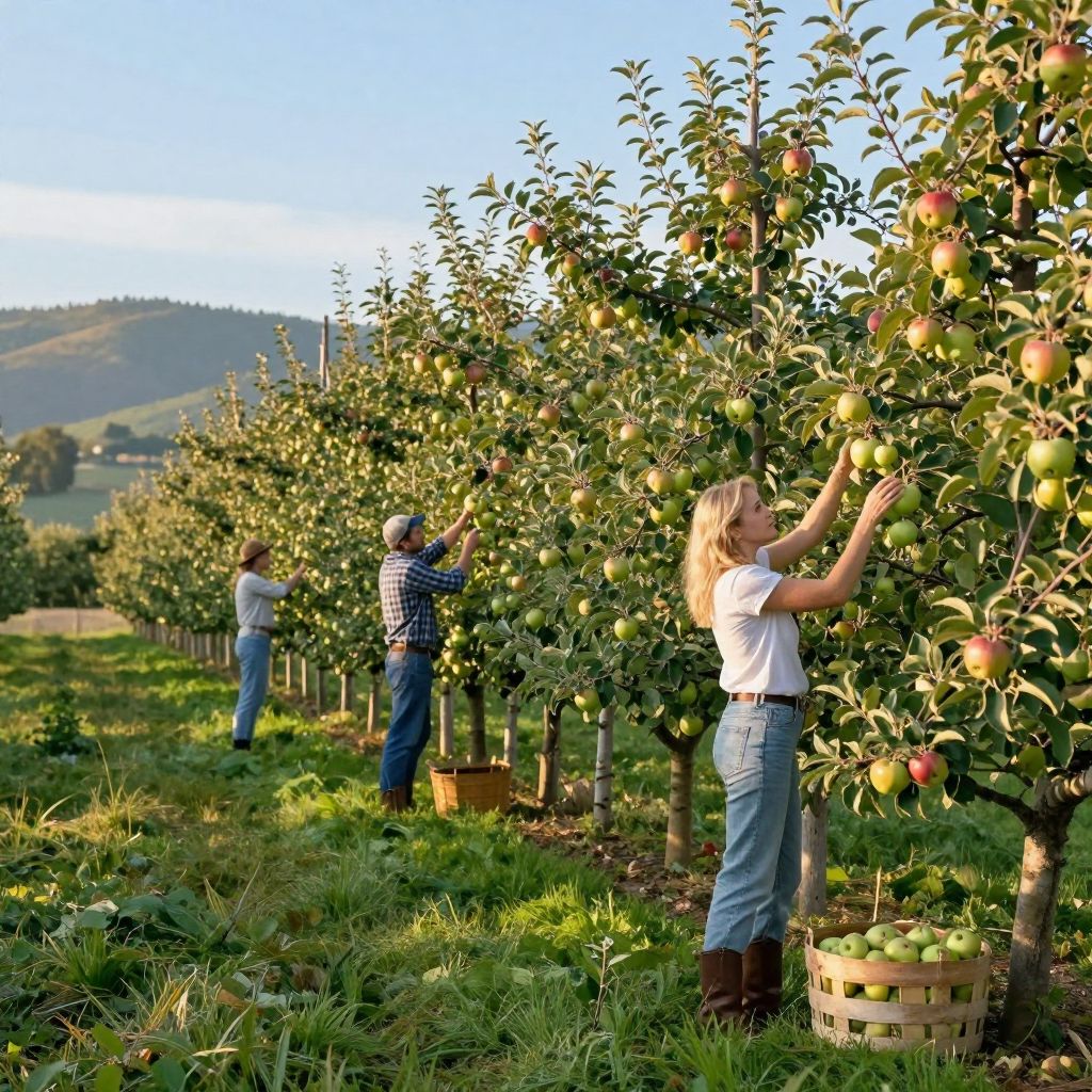Az almáskert álomban a bőség szimbóluma, ahol a gyümölcsök csak a vágyainkért érkeznek, harmóniát teremtve.
