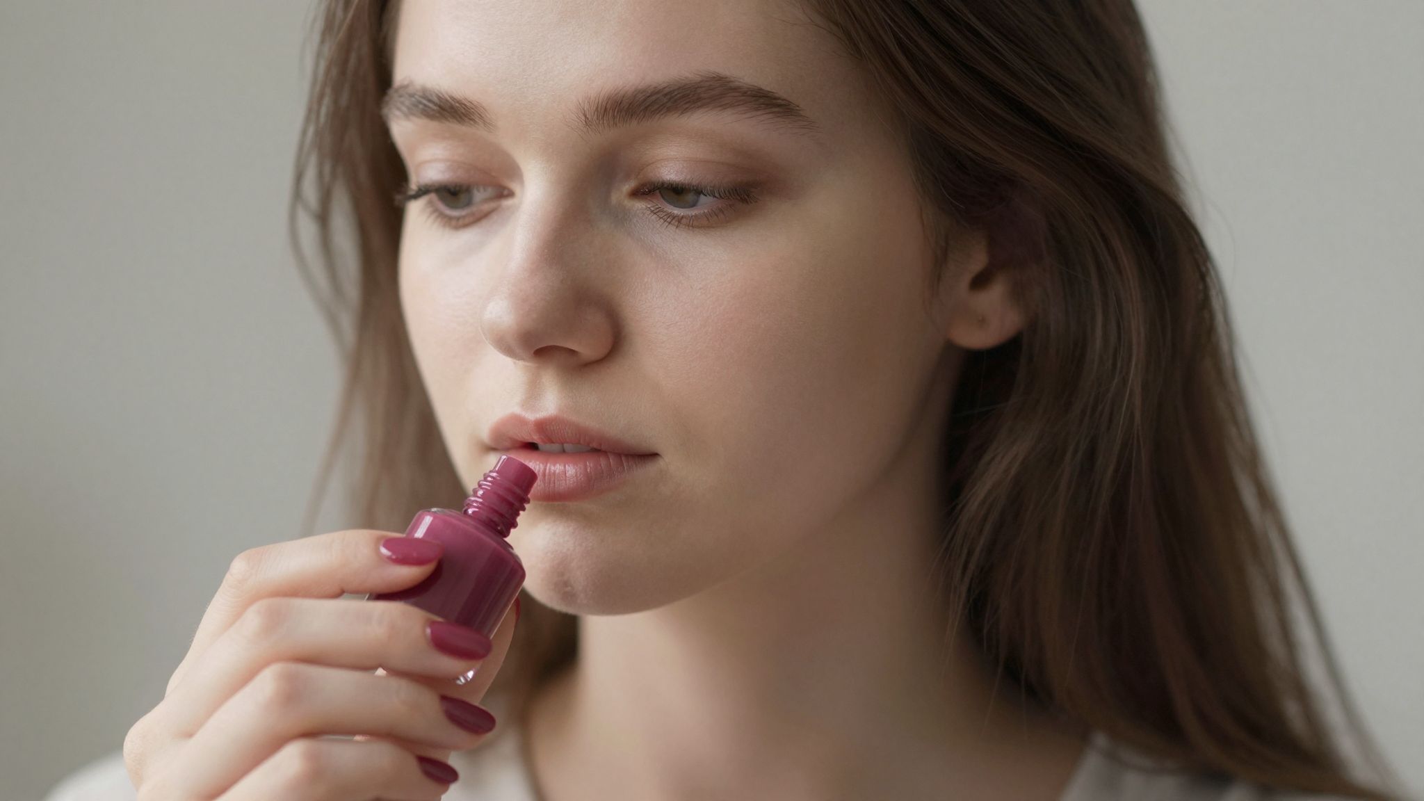 Az álom, ahol a körömlakk fullaszt, a belső feszültségeket és a kifejezetlen vágyakat szimbolizálja, mély érzelmek tengerén.