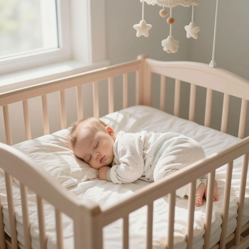 A bölcsőben alvó baba látása a végtelen lehetőségek és a tiszta álmok világát nyitja meg számunkra.