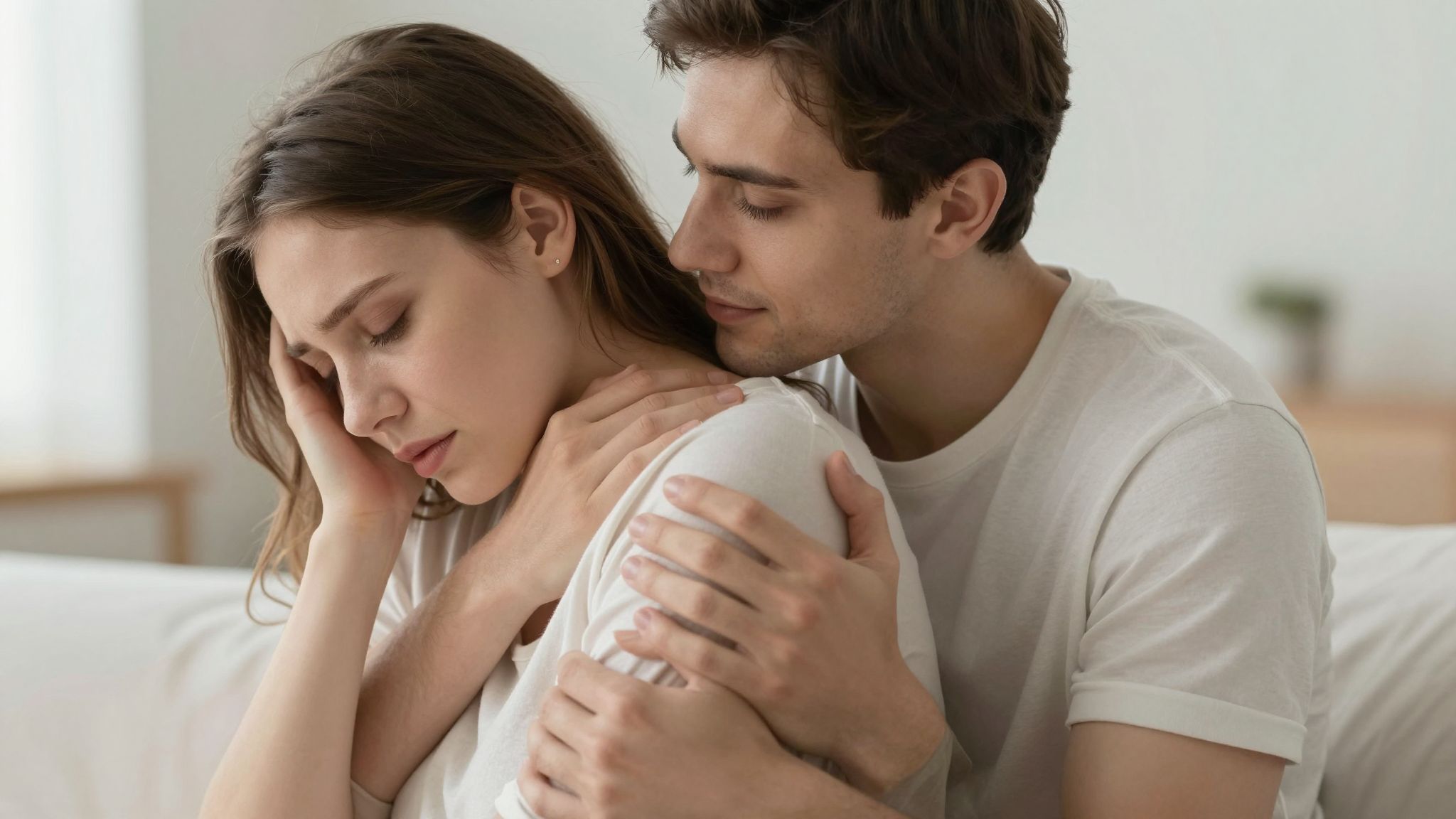 Az ölelés álmában a betegség szimbolikus érintése lehet, mely gyógyulást és mély empátiát ígér.