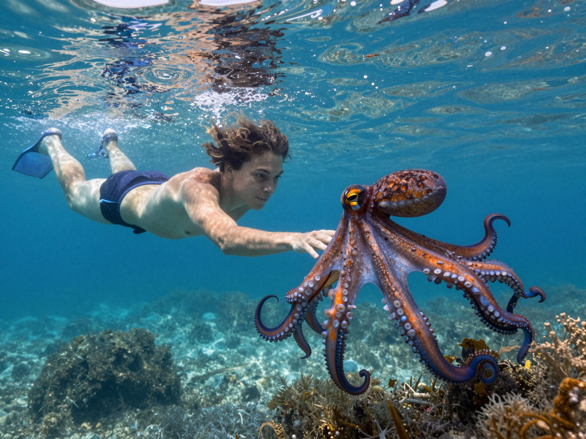 A polip a mélység titokzatos őrzője, álmaink vízében rejtett vágyakat és félelmeket hoz a felszínre.