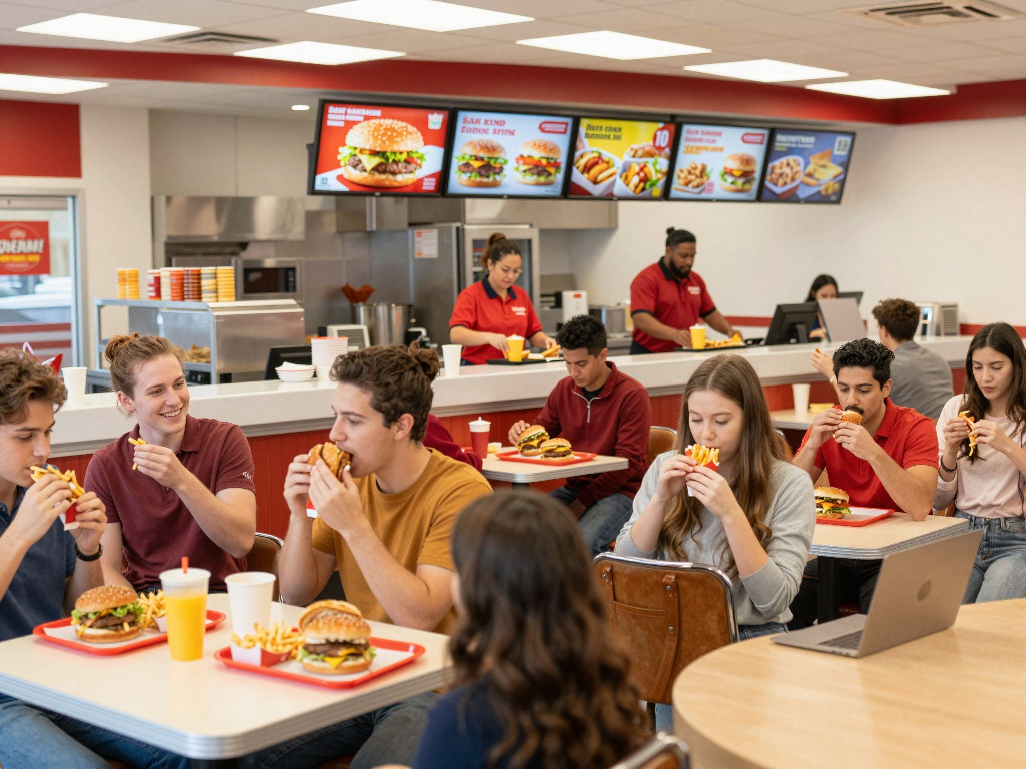 A gyorsétterem álmokban az azonnali vágyak beteljesülését és az élet gyors tempóját szimbolizálja, mely elgondolkodtat.