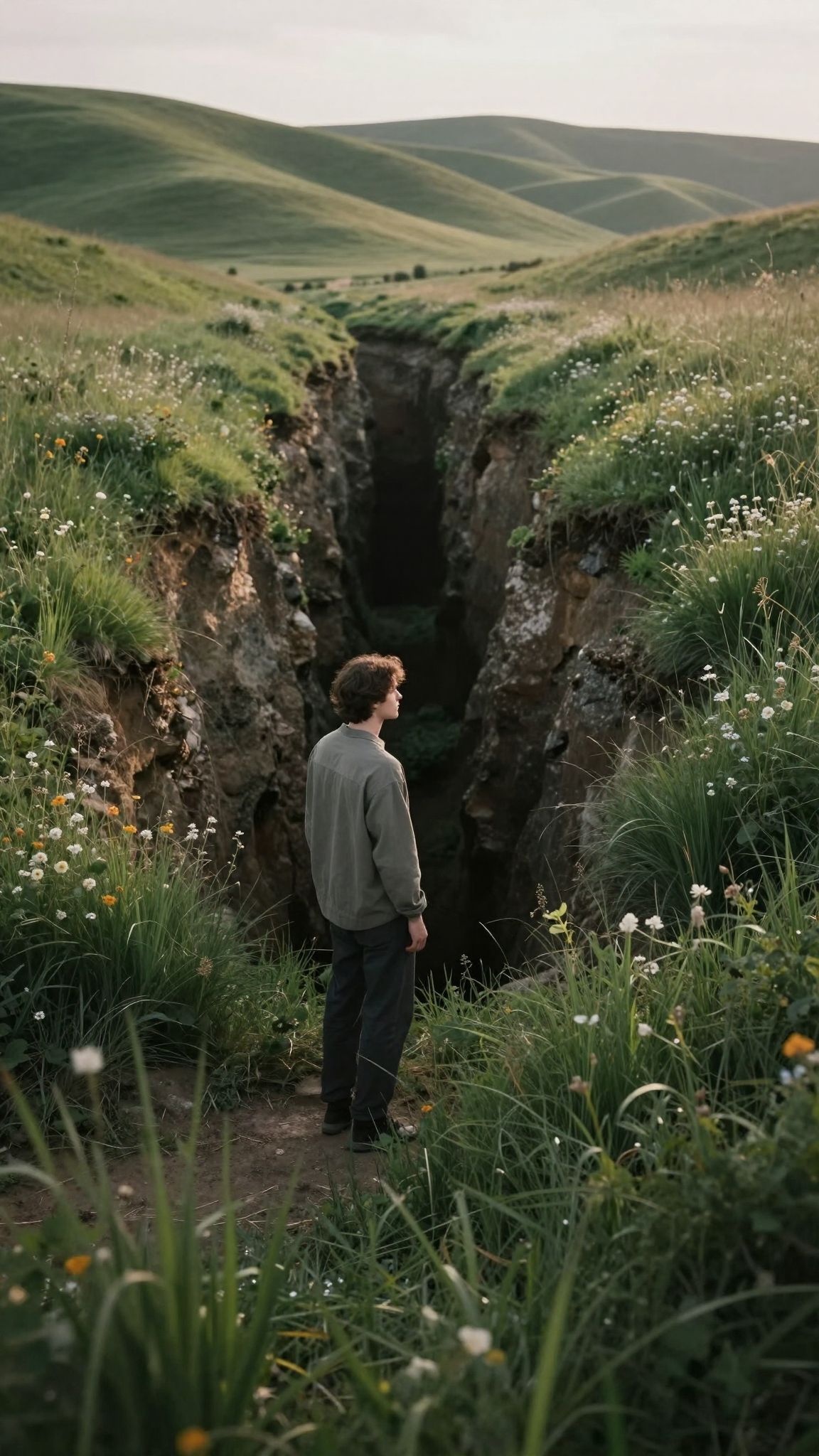 Az árok, mint határvonal, a tudatalatti mélységeink felfedezésére hív, ahol az ősi titkok rejtőznek.