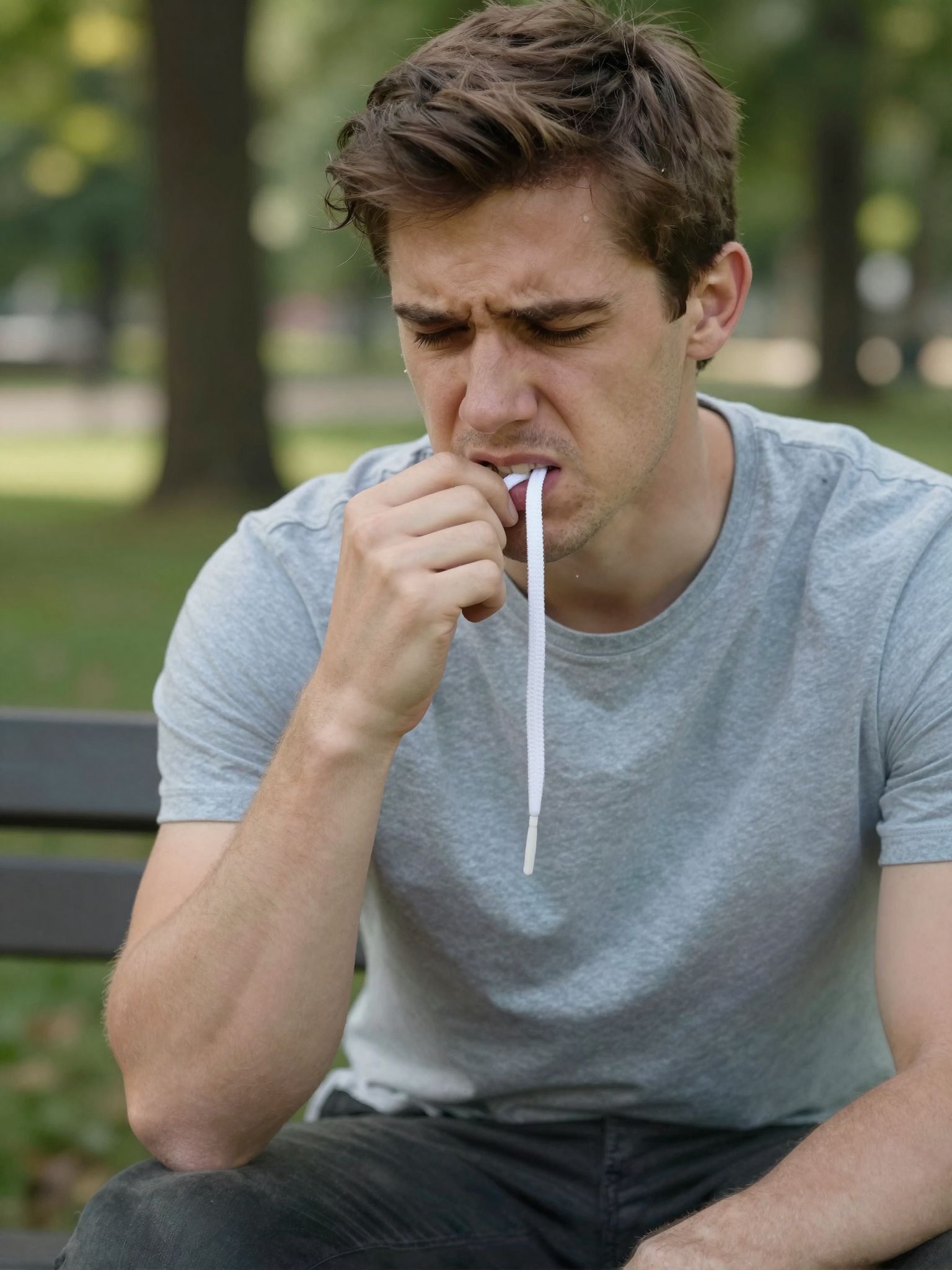 A cipőfűző rágása álomban a feszültség elengedésének titkos szertartása, ahol a kétségek elhalkulnak és a lelki béke felé vezet.