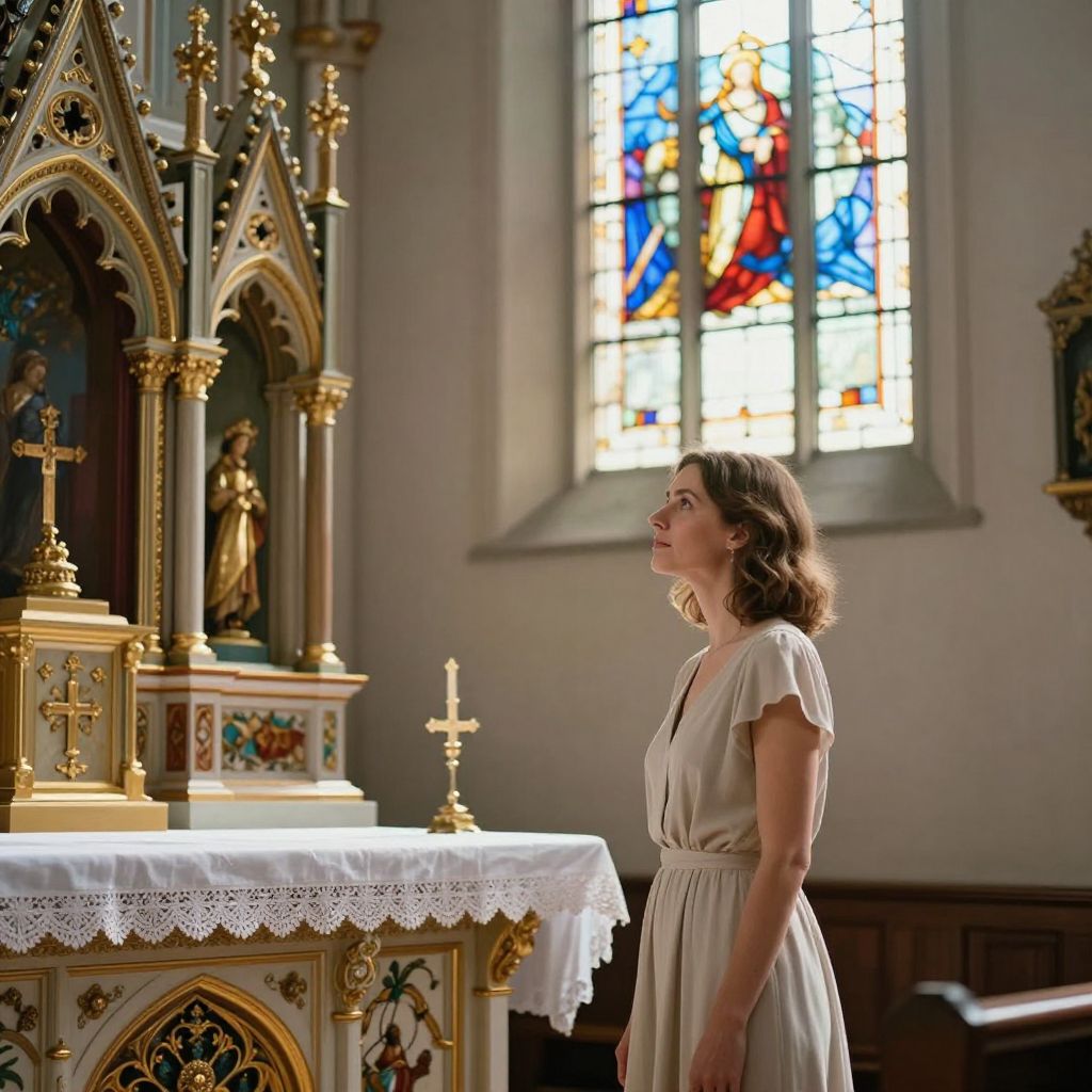 A templomi oltár álma a spiritualitás mélyebb megértését és a belső béke keresését jelzi az álmodó számára.