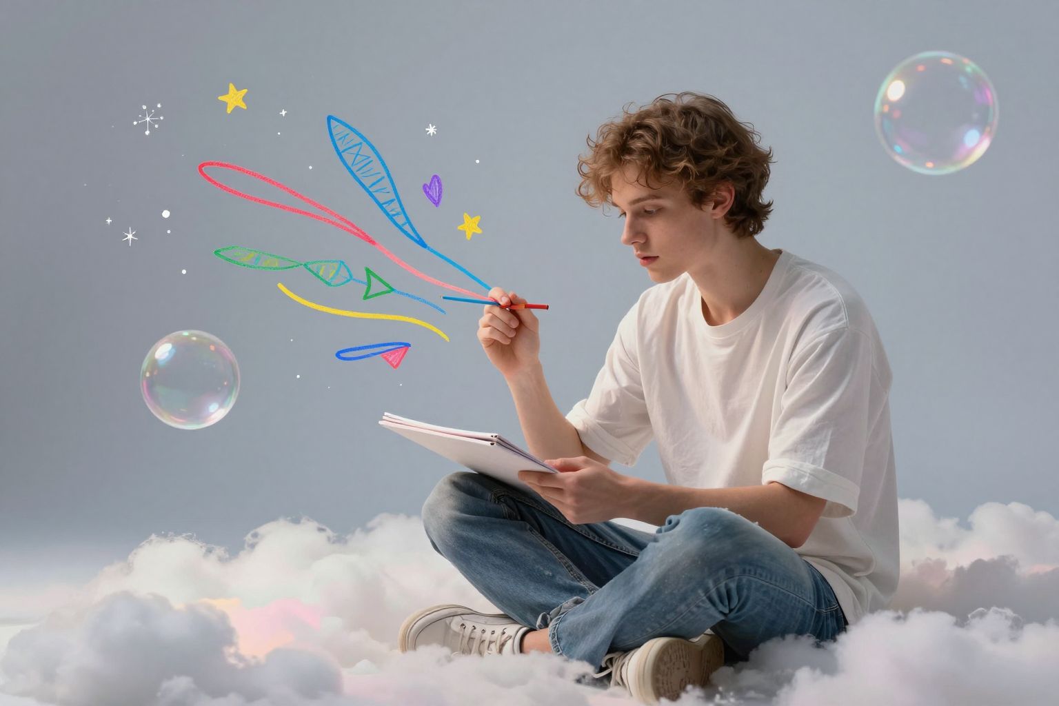 Álmunkban a cipőfűző varázslatos ecsettá válik, lehetőséget adva szívünk legmélyebb vágyainak kifejezésére.