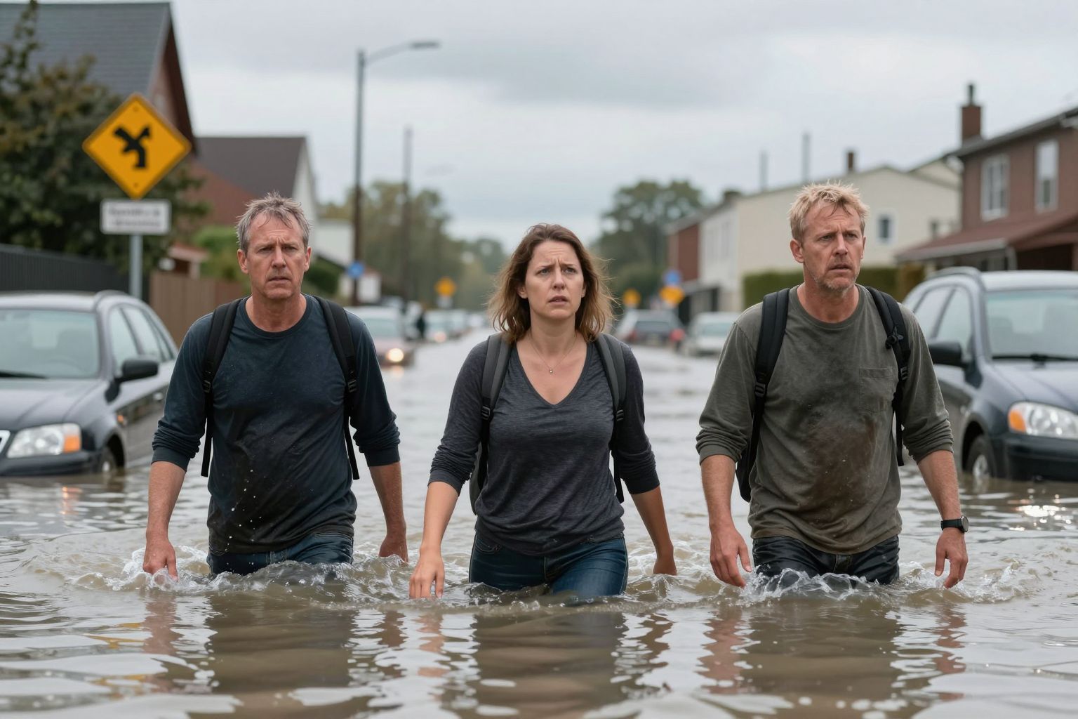 Az utcán tapasztalt árvíz álombeli jelképként a belső vívódások és érzelmi feszültségek felszínre törését szimbolizálja.