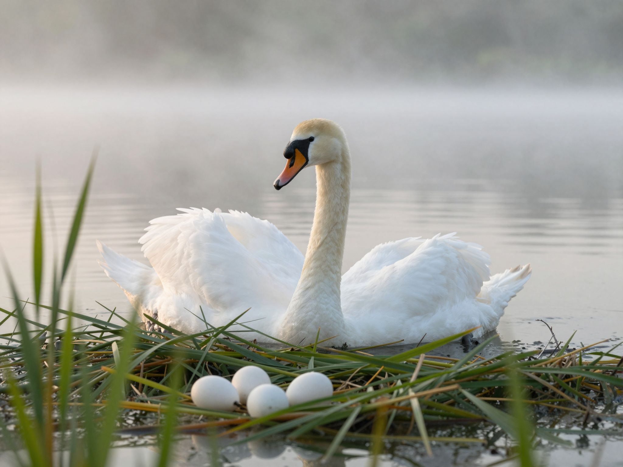 A hattyútojások az álmok mélyén rejlő átalakulás, új kezdetek és a szépség születését jelképezik.