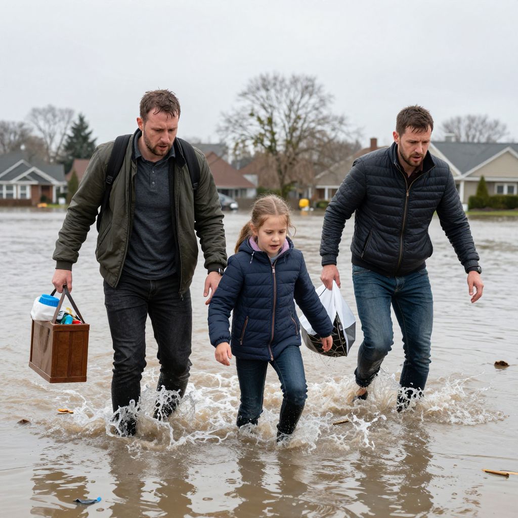 Az árvíz menekülés közben a félelem és remény határvonalán táncol, felfedve lelkünk mély titkait.