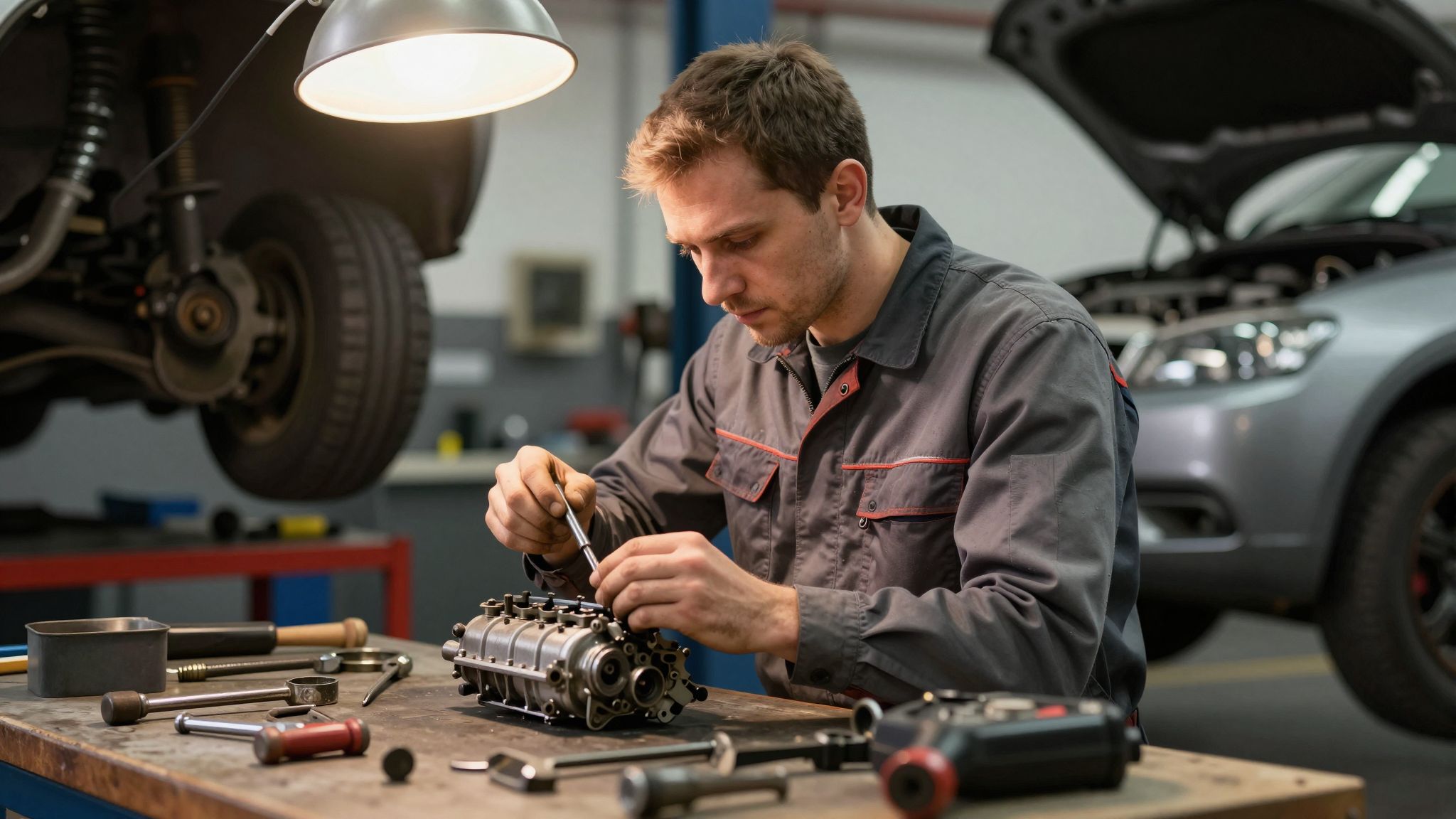 Az álomban a gépkocsi javítása a belső megújulás jele, a lelkünkben rejlő sebek gyógyulását szimbolizálja.