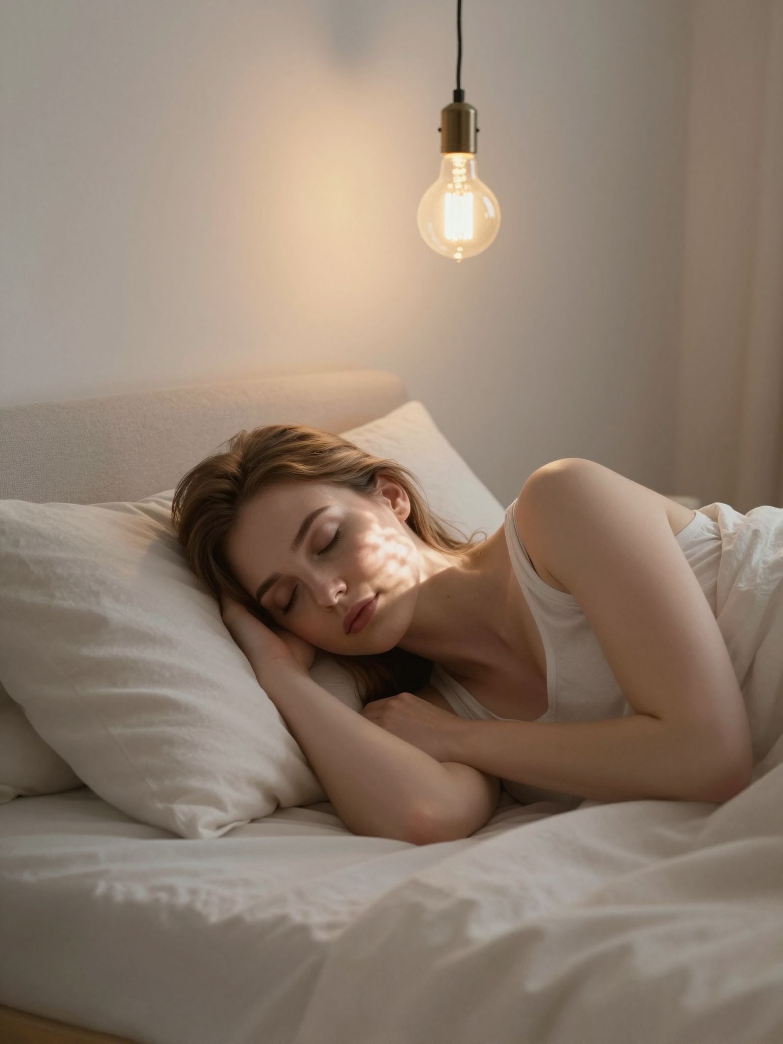 Az égő villanykörte az álmok fényét is szimbolizálja, melyben titkok és vágyak bújnak meg.