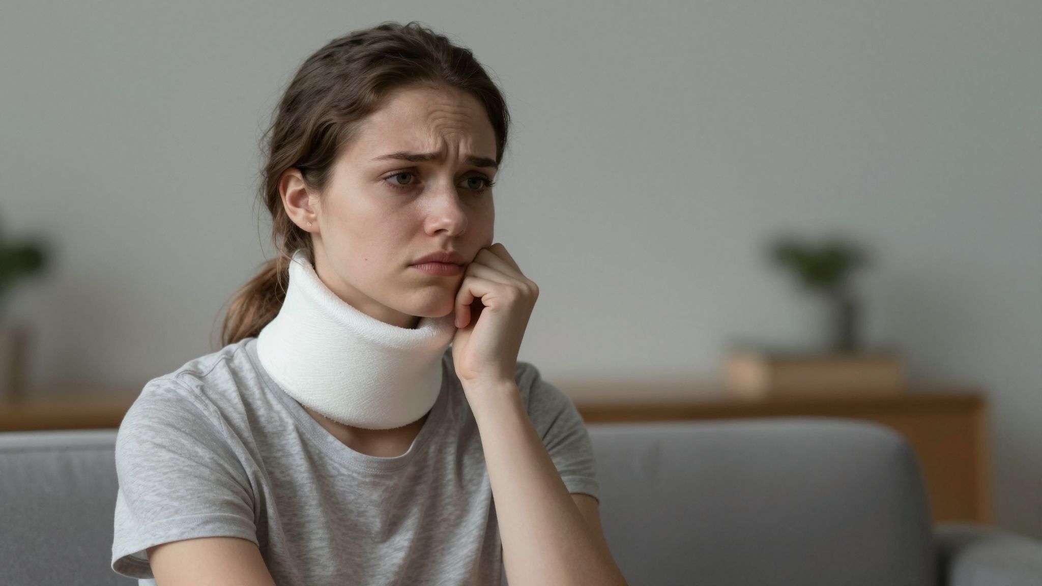 A gipszes nyak álmában a hallgatás súlya terhel minket, megakadályozva az önkifejezés szabad áramlását.