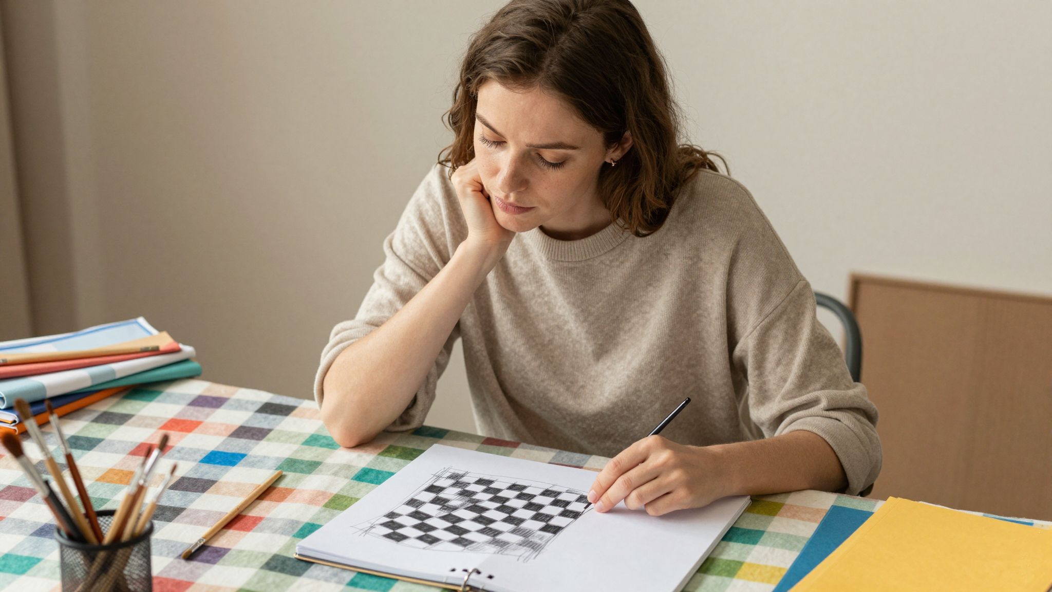 A kockás álmok színes világot tárnak fel, ahol a kreativitás határtalan szárnyalásra hív, mesélve titkos vágyainkról.