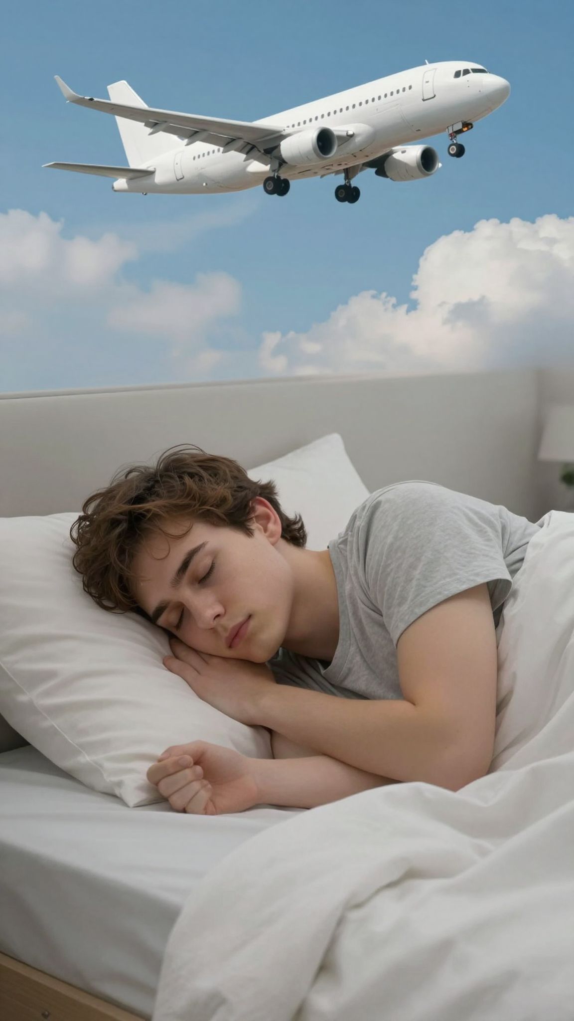 A repülőgép az álomban szabadságot és új lehetőségeket ígér, hívogatóan teremtve meg az álmok határtalanságát.
