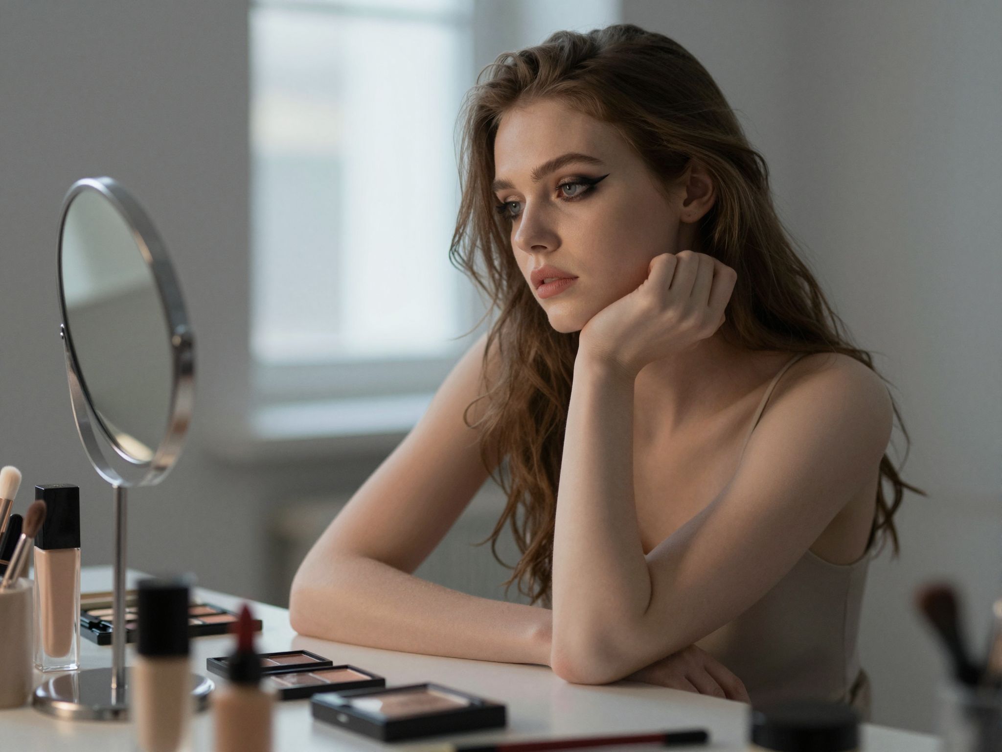 Az elrontott tusvonal az álomban a kapcsolatok kuszaságát és a belső zűrzavart szimbolizálja, megfogalmazva a szépség tökéletlenségét.