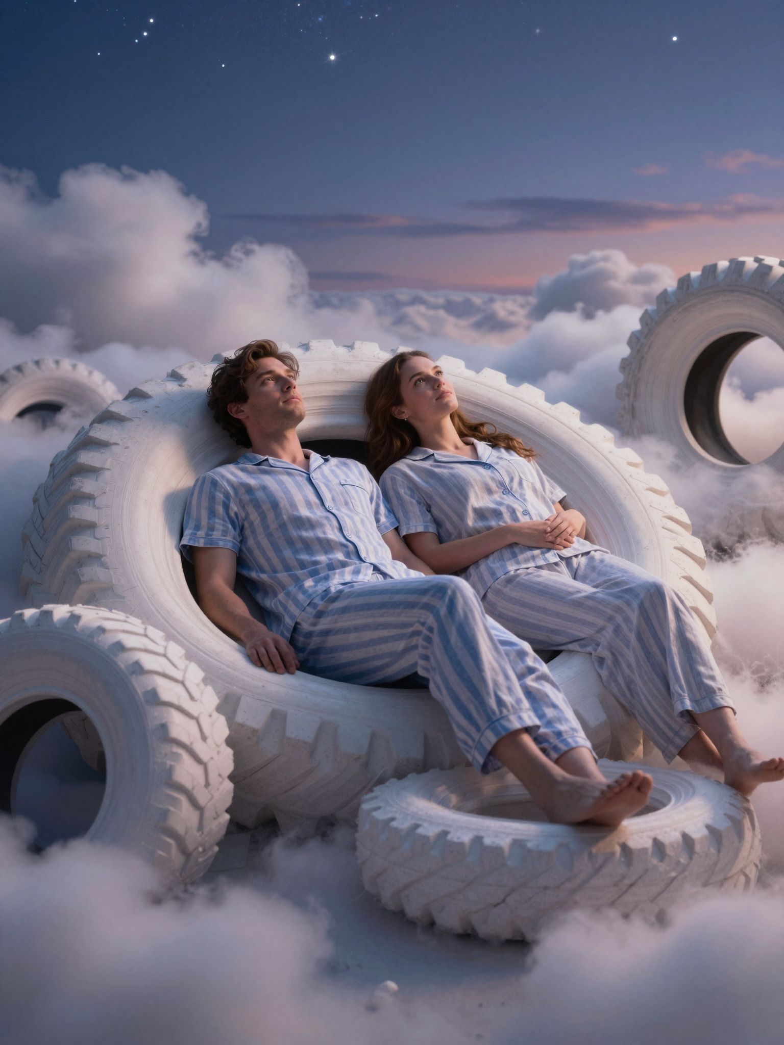 Az álmok gumiabroncsai között elakadva, a bizonytalanság érzetét és az utazás szimbolikáját tapasztalhatjuk meg.