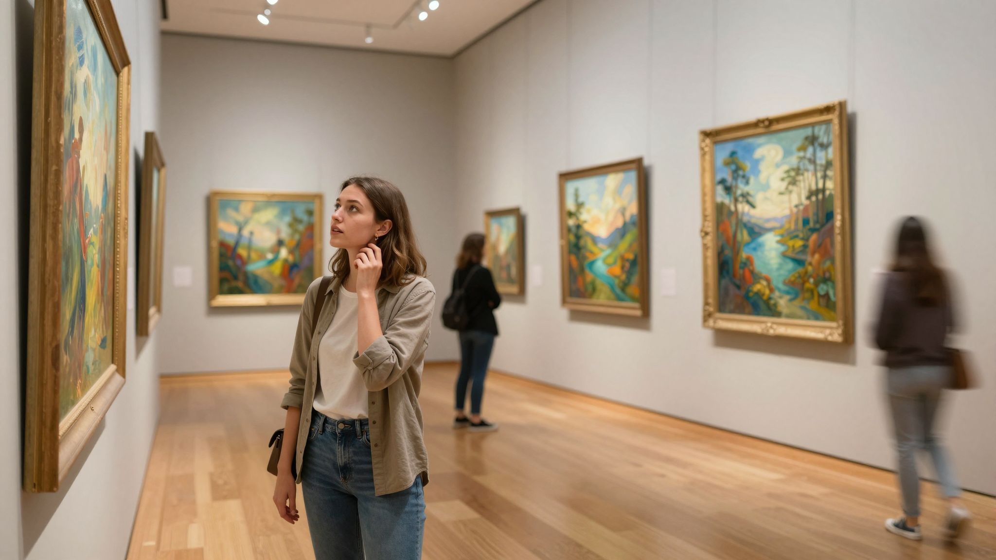 A kiállításon való részvétel során a festmények színei életre keltik álmaink titkos vágyait és érzéseit.