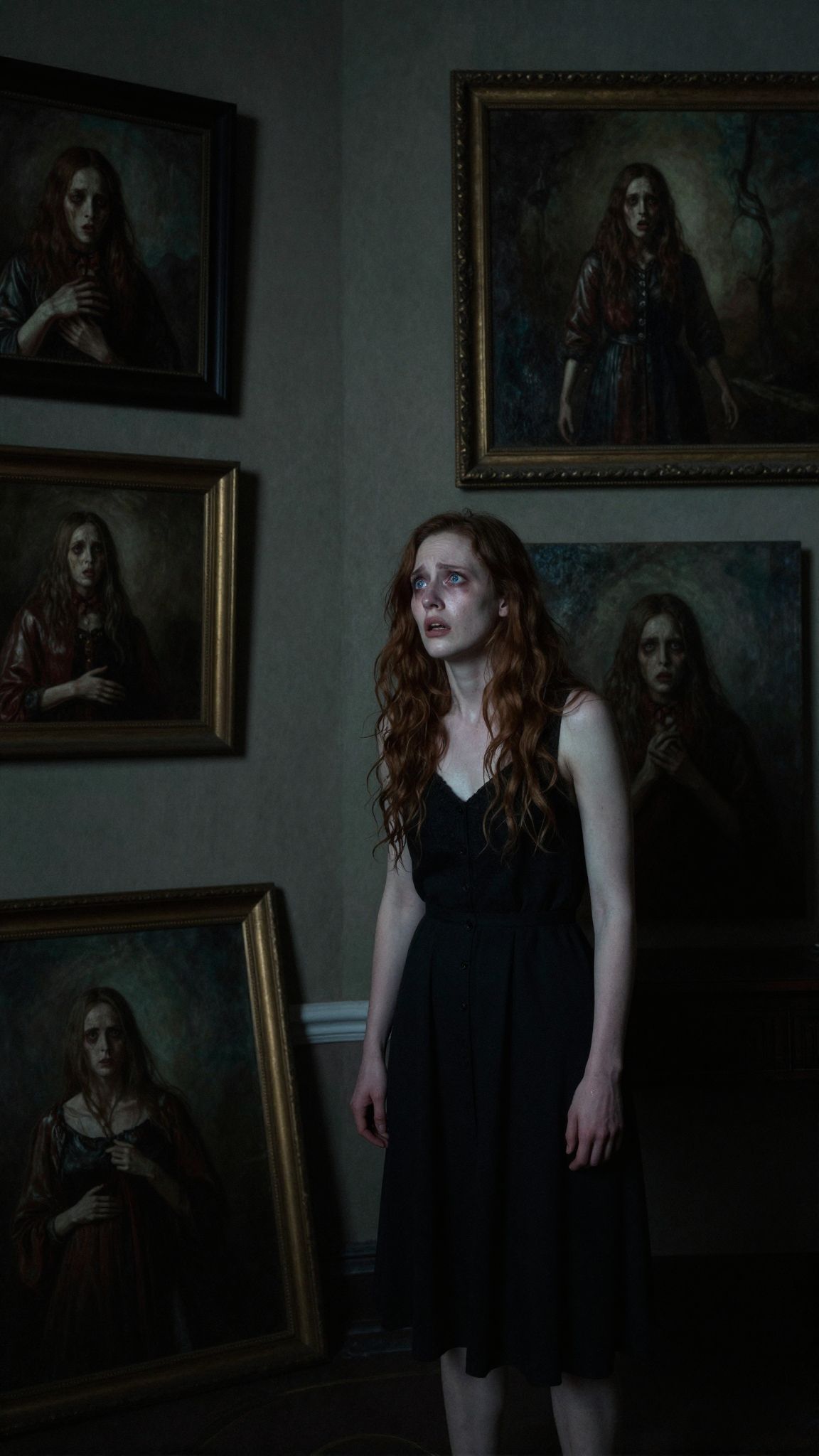 Az olajfestmények világában rejtőző félelmek és titkok felfedezése álmunk nyomait sötét színekben festi meg.