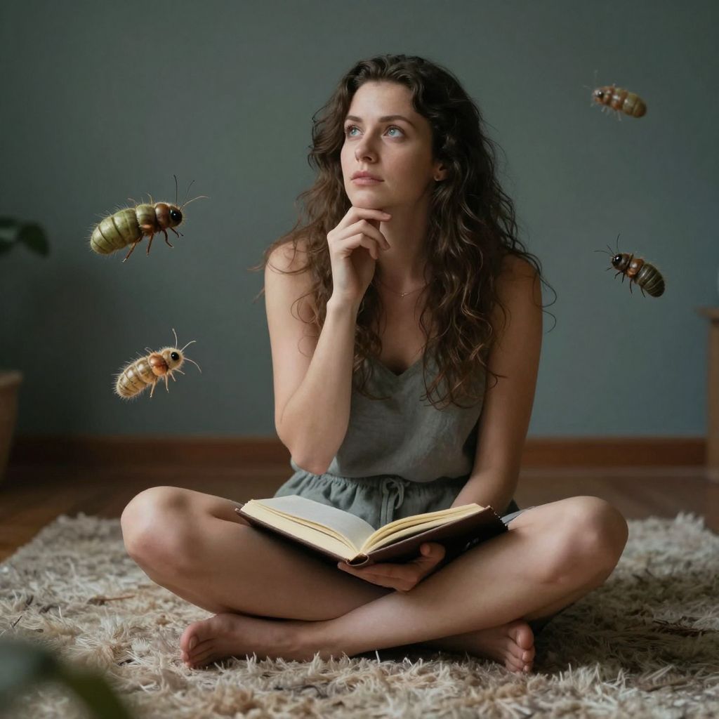 A lárvák álmai mély belső átalakulásra utalnak, rejtett vágyakat és titkos félelmeket hordozva magukban.